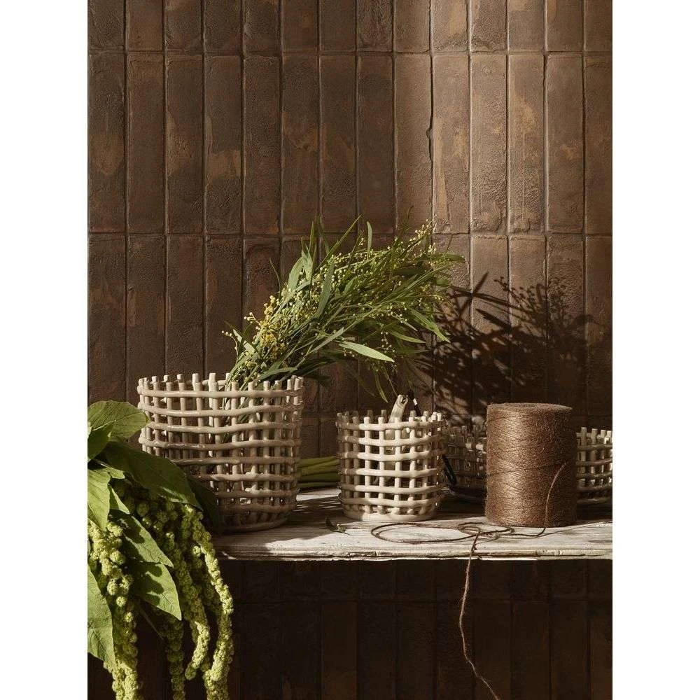 Ceramic Basket Large Cashmere - Ferm LIVING - Koop Online 2 Ceramic Basket Large Cashmere - Ferm LIVING - Koop Online - Afbeelding 2