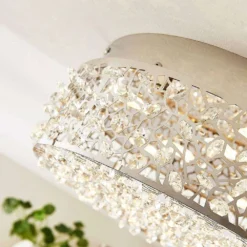 Felias Plafondlamp Chrome/Clear - Lucande - Koop Online -lampenmaster winkel 42510965487095