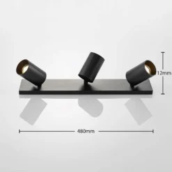 Brinja 3 Plafondlamp Black/Gold - Arcchio - Koop Online -lampenmaster winkel 42510965566674