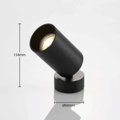 Brinja 1 Plafondlamp Round Zwart - Arcchio - Koop Online -lampenmaster winkel 4251096556681strahler brinja gu10 schwarz 1 fl rund3