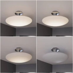 Gunda Plafondlamp Opal/Nickel/Chrome - Lindby - Koop Online -lampenmaster winkel 42510965592934