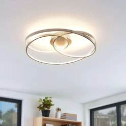 Ronka Plafondlamp Nickel - Lindby - Koop Online -lampenmaster winkel 42510965636963