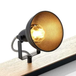 Aylis 3 Plafondlamp Black/Wood - Lindby - Koop Online -lampenmaster winkel 42510965777546