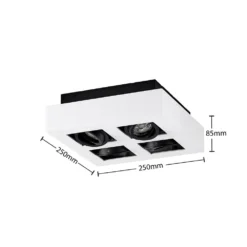 Vince Square 4 Plafondlamp White - Arcchio - Koop Online -lampenmaster winkel 42510965819974