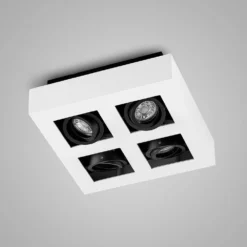 Vince Square 4 Plafondlamp White - Arcchio - Koop Online -lampenmaster winkel 42510965819976