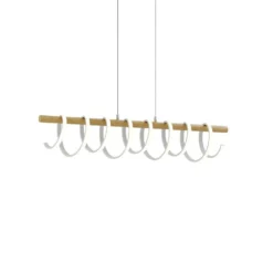 Milora Hanglamp Oak/White - Lucande - Koop Online