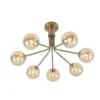 Wynina 7 Plafondlamp Brass/Amber - Lucande - Koop Online