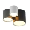 Kianush 3 Plafondlamp White/Grey/Black - Lindby - Koop Online
