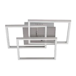 Qiana Square Plafondlamp LED Nickel - Lindby - Koop Online