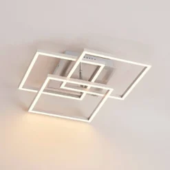Qiana Square Plafondlamp LED Nickel - Lindby - Koop Online 8 Qiana Square Plafondlamp LED Nickel - Lindby - Koop Online -lampenmaster winkel 42519117267184