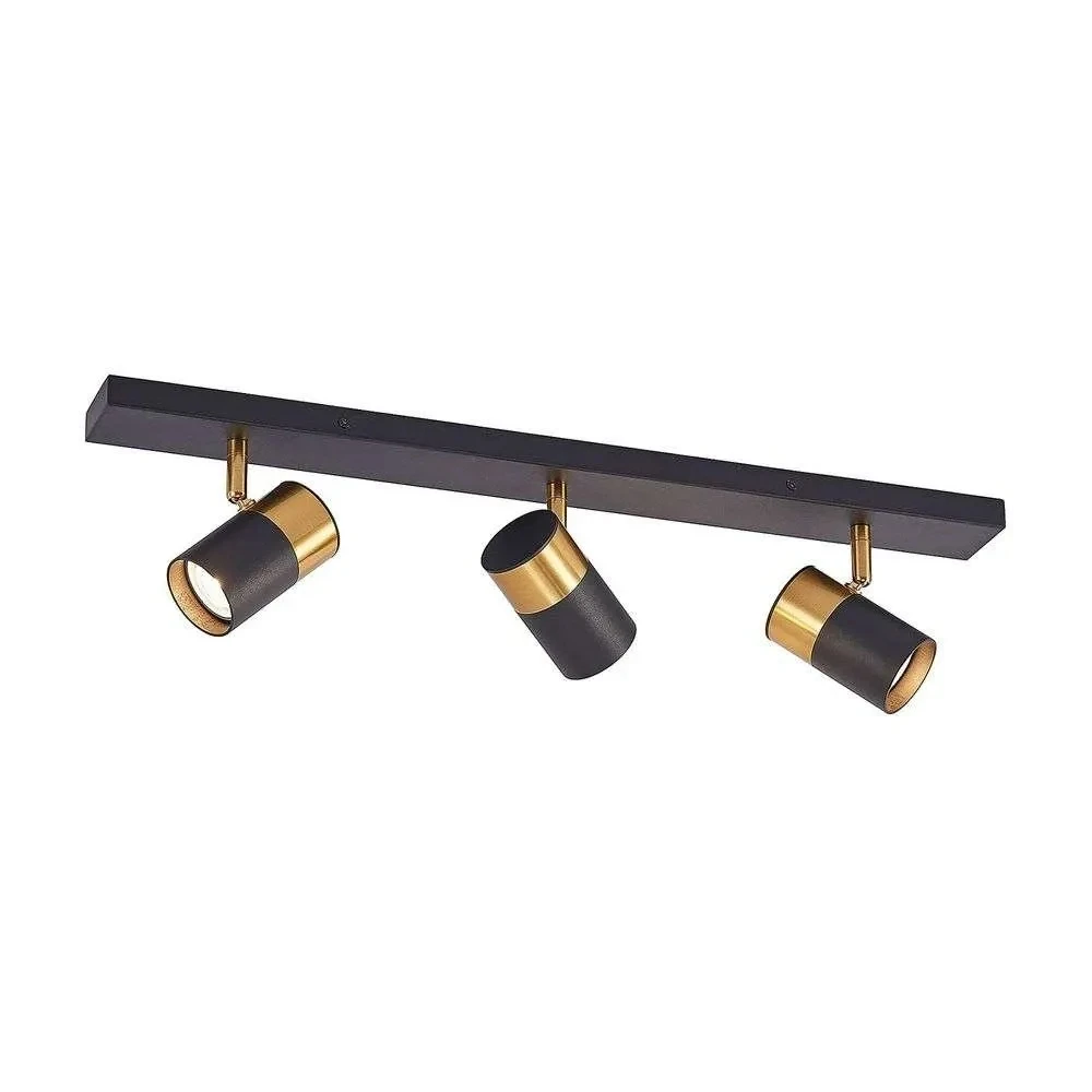 Evaro 3 Plafondlamp Gold/Black - Arcchio - Koop Online 1 Evaro 3 Plafondlamp Gold/Black - Arcchio - Koop Online