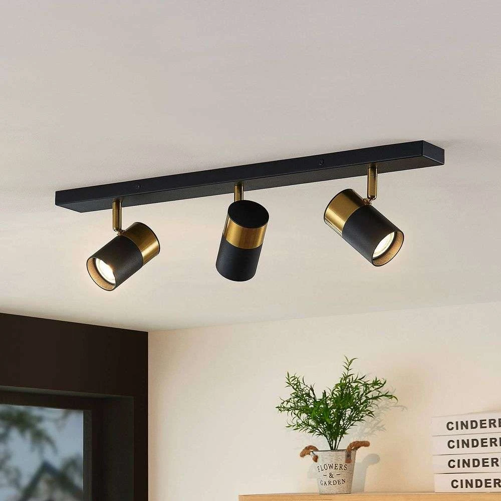 Evaro 3 Plafondlamp Gold/Black - Arcchio - Koop Online 2 Evaro 3 Plafondlamp Gold/Black - Arcchio - Koop Online - Afbeelding 2