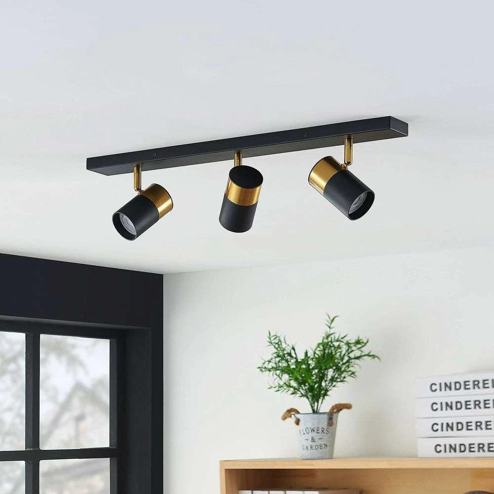 Evaro 3 Plafondlamp Gold/Black - Arcchio - Koop Online 3 Evaro 3 Plafondlamp Gold/Black - Arcchio - Koop Online - Afbeelding 3
