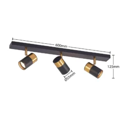 Evaro 3 Plafondlamp Gold/Black - Arcchio - Koop Online 9 Evaro 3 Plafondlamp Gold/Black - Arcchio - Koop Online -lampenmaster winkel 42519117276474
