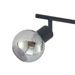 Eridia 4 Plafondlamp Black/Wood - Lindby - Koop Online -lampenmaster winkel 42519117283475