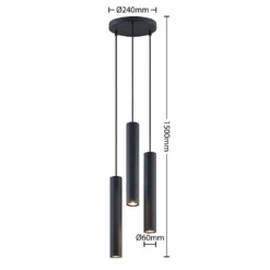 Joffrey Cluster Hanglamp Black - Lindby - Koop Online -lampenmaster winkel 4251911728637 3