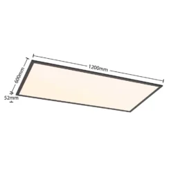 Nelios Plafondlamp LED 2700-6500k 120x60 Black - Lindby - Koop Online -lampenmaster winkel 42519117394114