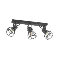 Flintos 3 Plafondlamp Black - Lindby - Koop Online