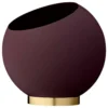 Globe Flower Pot Ø30 Bordeaux - AYTM - Koop Online