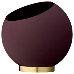Globe Flower Pot Ø30 Bordeaux - AYTM - Koop Online