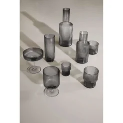 Ripple Small Carafe Set Smoked Grey - Ferm LIVING - Koop Online -lampenmaster winkel 5704723028659ripple small carafe set smoked grey ferm3