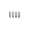 Ripple Long Drink Glasses Set Of 4 Smoked Grey - Ferm LIVING - Koop Online