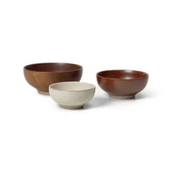 lampenmaster winkel 21 Midi Bowls Set Of 3 Multi - Ferm LIVING - Koop Online
