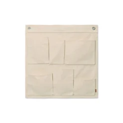 Canvas Wall Pockets Off-White - Ferm LIVING - Koop Online