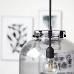 Ball Hanglamp Lamp Gray - House Doctor - Koop Online -lampenmaster winkel 5707644479111 ball pendel lampe gradd8a house doctor 3