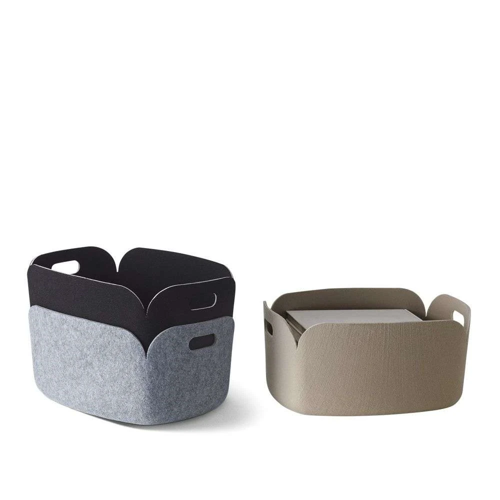 Restore Basket Grey Melange - Muuto - Koop Online 3 Restore Basket Grey Melange - Muuto - Koop Online - Afbeelding 3