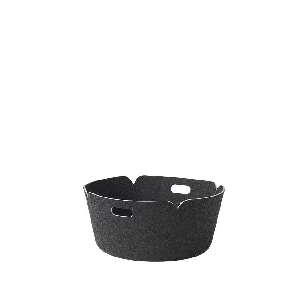 Restore Round Basket Black Melange - Muuto - Koop Online 1 Restore Round Basket Black Melange - Muuto - Koop Online