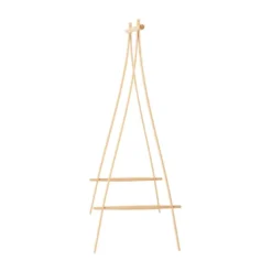 Coat Stand 100 Oak/Brass - Made By Hand - Koop Online -lampenmaster winkel 5710780700025oak 100cm3