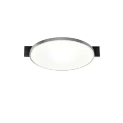 Inlay Round C2 Plafondlamp Matt Black/Satin Silver - Light-Point - Koop Online