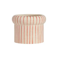 Aki Pot Small Offwhite/Red - OYOY Living Design - Koop Online