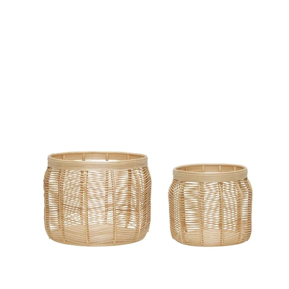 Luna Baskets 2 Pcs. Natural - Hübsch - Koop Online 1 Luna Baskets 2 Pcs. Natural - Hübsch - Koop Online