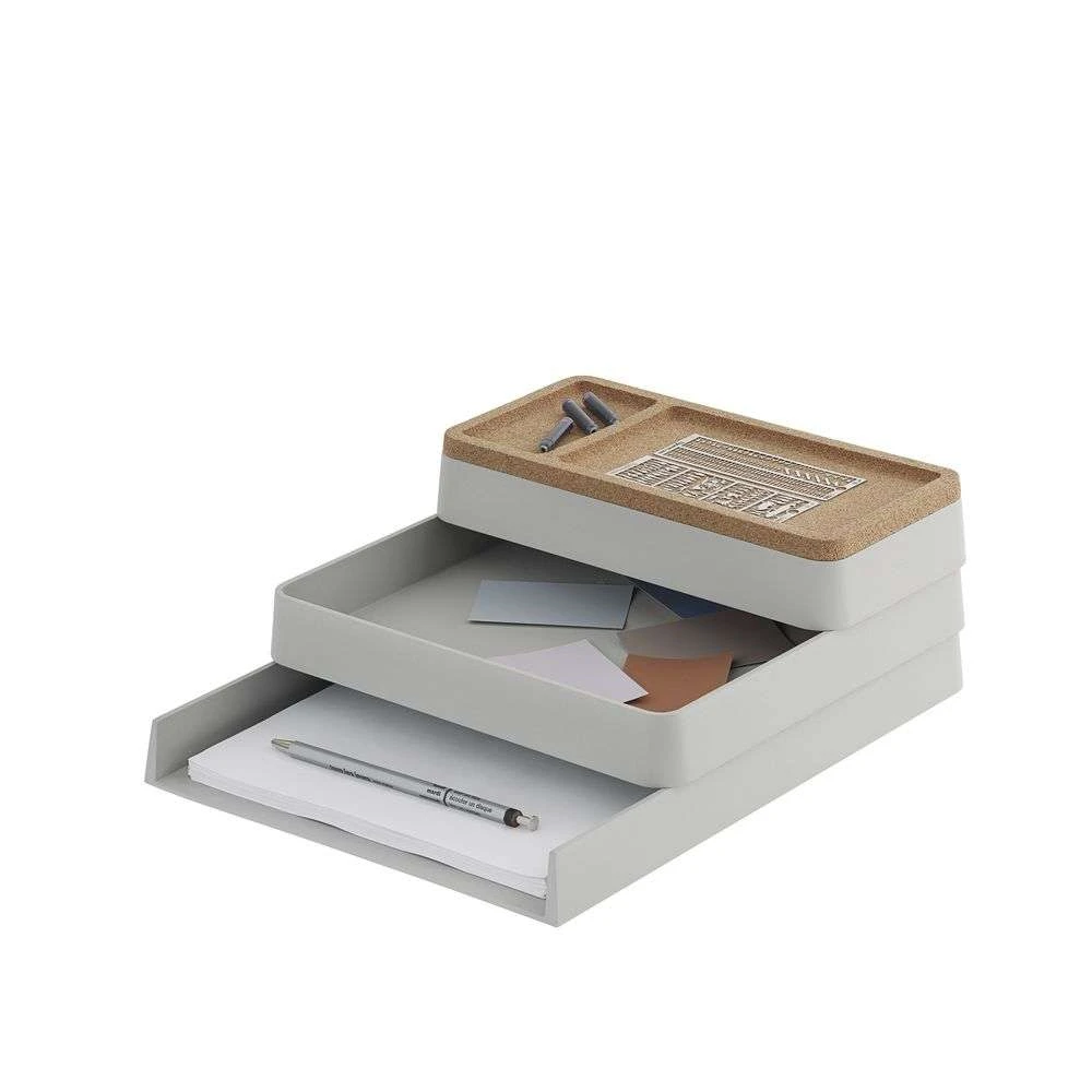 Arrange Desktop Series Configuration 1 Grey - Muuto - Koop Online 2 Arrange Desktop Series Configuration 1 Grey - Muuto - Koop Online - Afbeelding 2