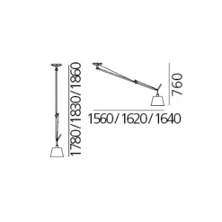 Tolomeo Decentrata Hanglamp Grijs - Artemide - Koop Online -lampenmaster winkel Tolomeo Sospensione Decentrata high 41